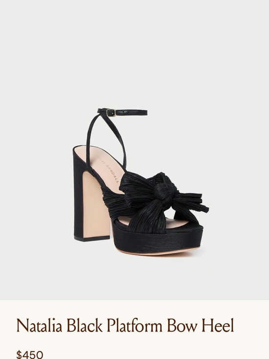 Loeffler Randall Shoes - Loeffler Randall Black Platform Bow Sandal